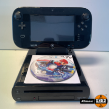 Nintendo Wii U Zwart | Gebruikt | Met Losse MarioKart 8 Disc