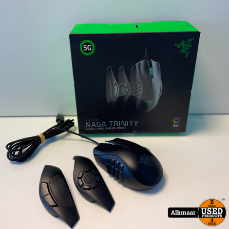 Razer Naga Trinity - MMO/MOBA Gaming Muis - 16000 DPI - Zwart