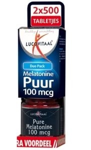 Lucovitaal Lucovitaal Melatonine duo 0.1mg 2 x 500 tab (1000 tab)