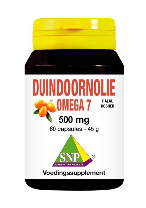 SNP SNP Duindoorn olie omega 7 500 mg halal-kosher (60 caps)