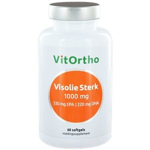 VitOrtho VitOrtho Visolie Sterk 1000 mg 330 mg EPA 220 mg DHA (60 softgels)