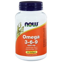 NOW Omega 3-6-9 1000 mg (100 softgels)