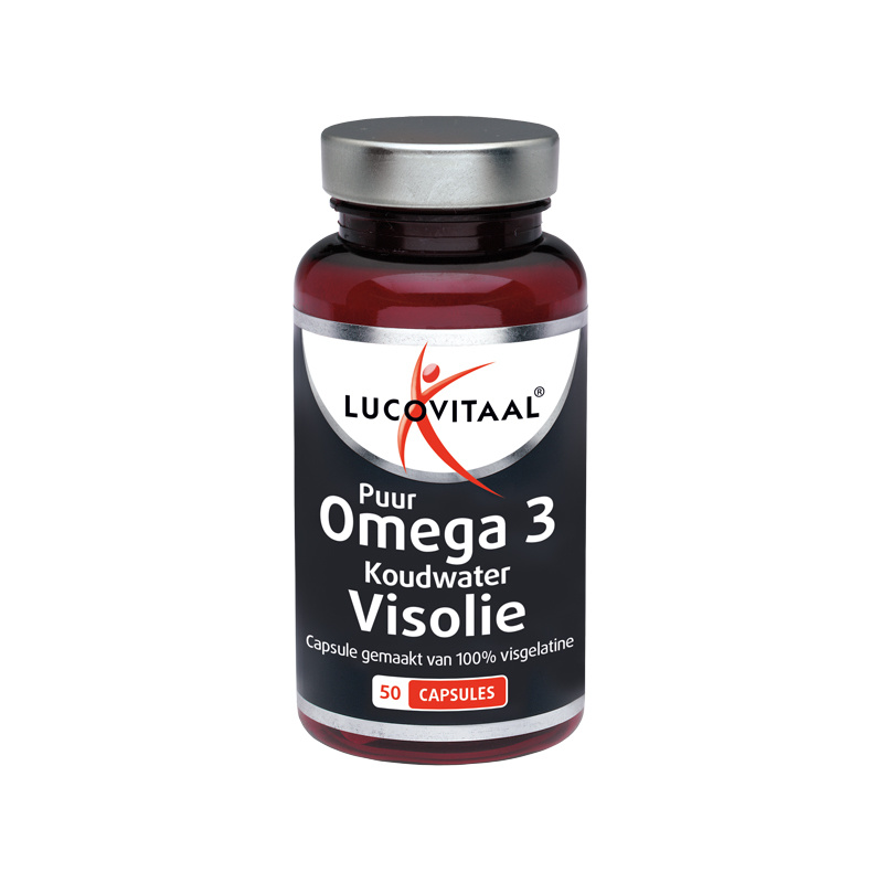 Lucovitaal Lucovitaal Koudwater visolie puur omega 3 (50 caps)