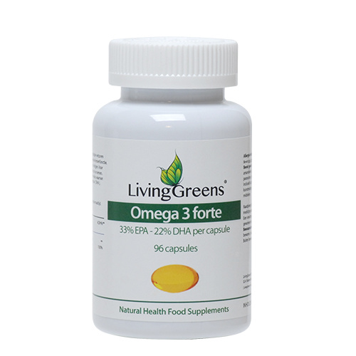 Livinggreens Livinggreens Omega 3 visolie forte (96 caps)