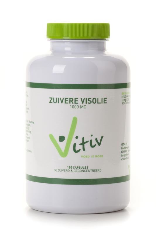 Vitiv Vitiv Zuivere visolie 1000mg (180 caps)