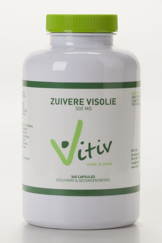 Vitiv Zuivere visolie 500 mg (100 capsules)