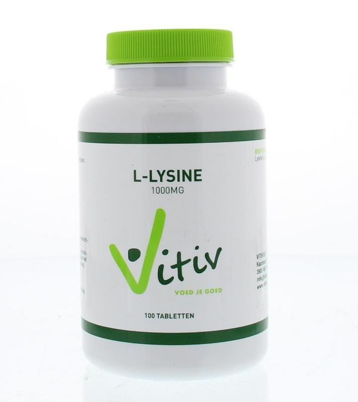 Vitiv L-Lysine 1000 mg (100 tabletten)