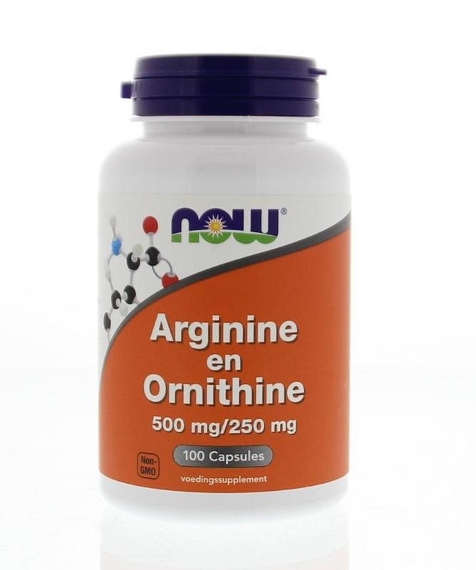 Now NOW Arginine & Ornithine 500/250 mg (100 caps)