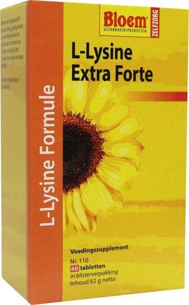 Bloem Bloem L-Lysine lipblaasjes (60 tab)