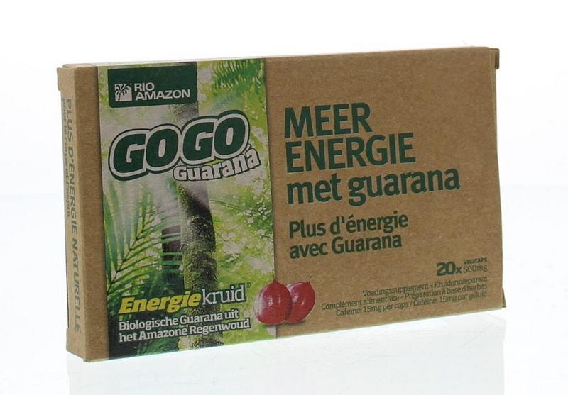 RIO RIO Gogo guarana 500 mg 10 dagen (20 caps)