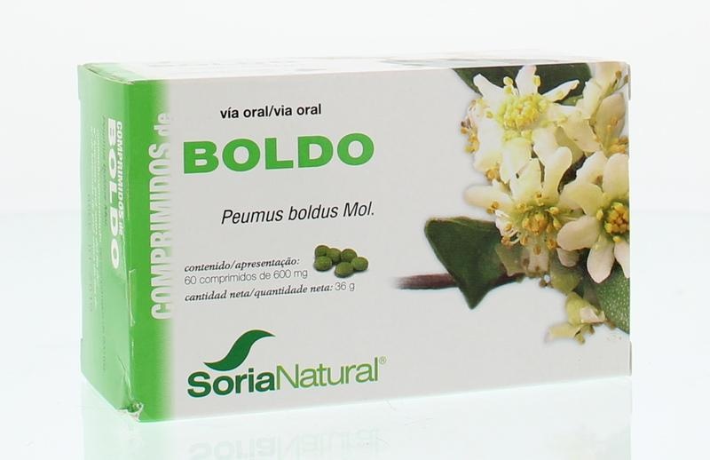 Soria Peumus boldo 600 mg 6-S (60 tabletten)