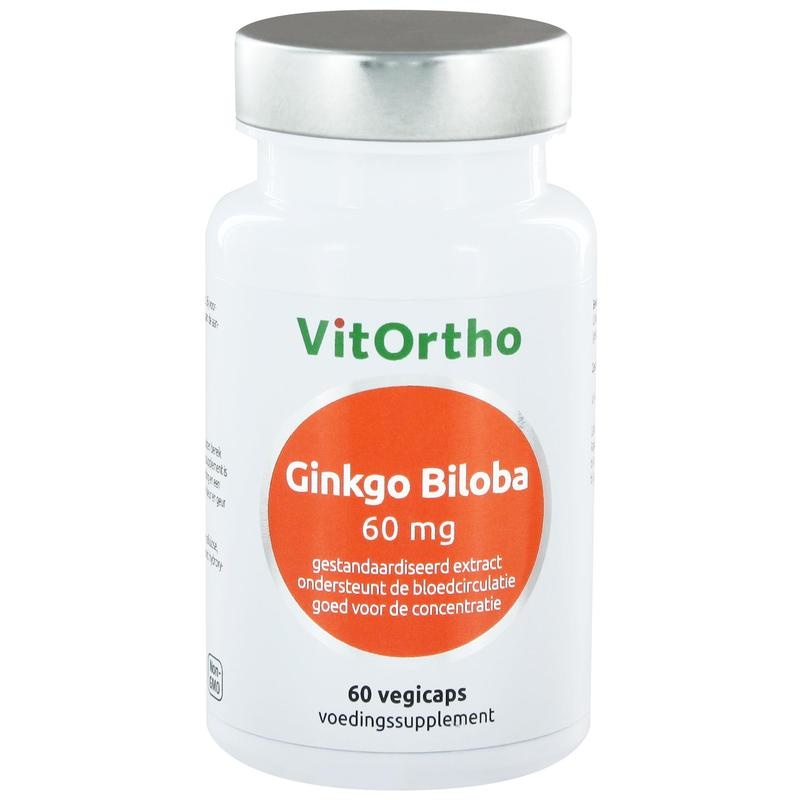 VitOrtho Ginkgo biloba extract 60 mg (60 vcaps) VitOrtho Ginkgo biloba extract 60 mg (60 vcaps)