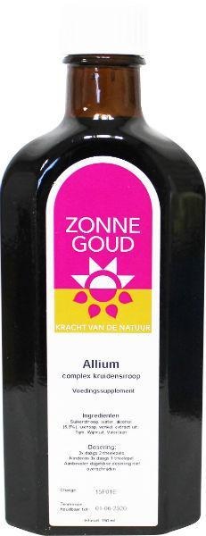 Zonnegoud Zonnegoud Allium siroop (150 ml)