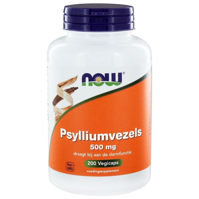 Now NOW Psylliumvezels 500 mg (200 vcaps)