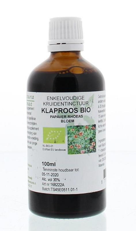 Natura Sanat Natura Sanat Papaver rhoeas flor / klaproos tinctuur (100 ml)