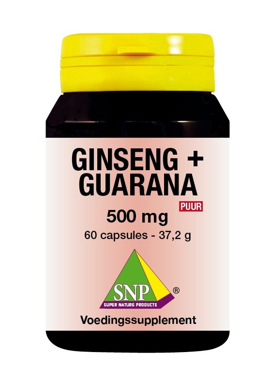 SNP SNP Ginseng guarana 500 mg puur (60 caps)