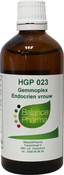 Balance Pharma Balance Pharma HGP023 Gemmoplex endocrien vrouw (100 ml)