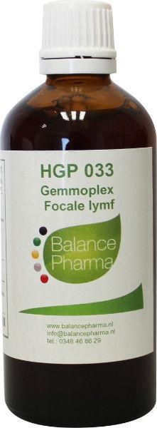 Balance Pharma Balance Pharma HGP033 Gemmoplex focale lymf (100 ml)