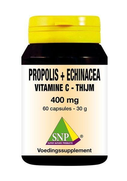 SNP SNP Propolis+echinacea - thijm- vitamine C 400mg puur (60 caps)