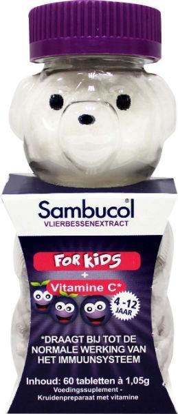 Sambucol Sambucol Kauwtab voor kids (60 Kauwtab)