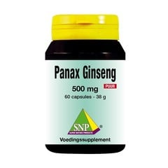SNP Panax ginseng 500 mg puur (60 capsules)