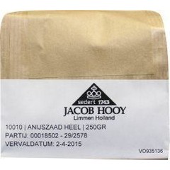 Jacob Hooy Anijszaad heel (250 gr)