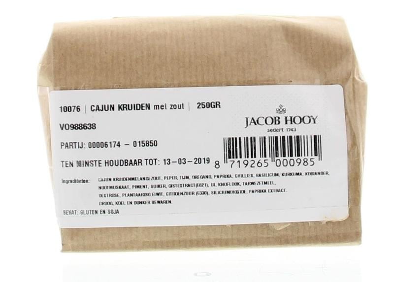 Jacob Hooy Cajun mix met zout (250 gram)