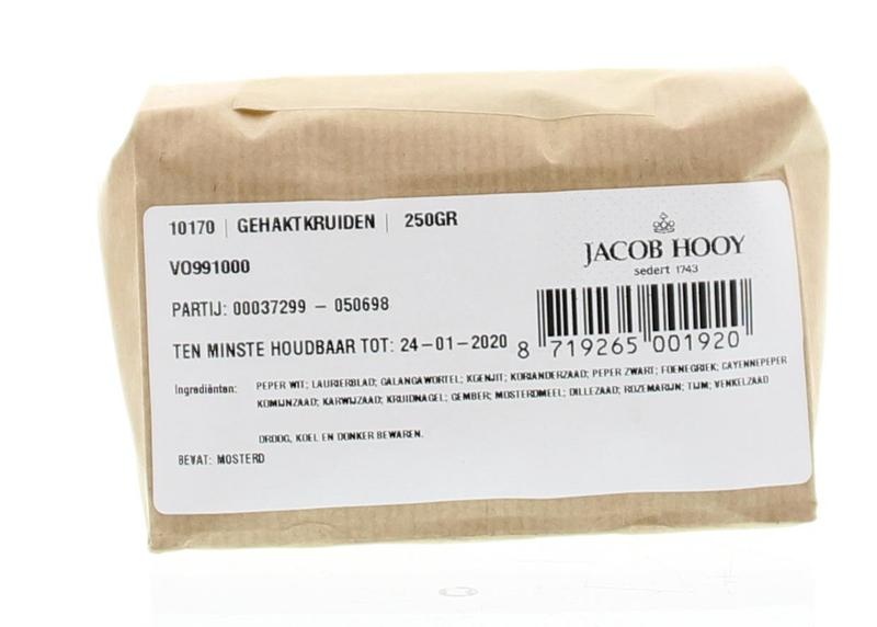 Jacob Hooy Jacob Hooy Gehaktkruiden (250 gr)