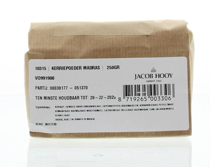 Jacob Hooy Jacob Hooy Kerriepoeder Madras (250 gr)