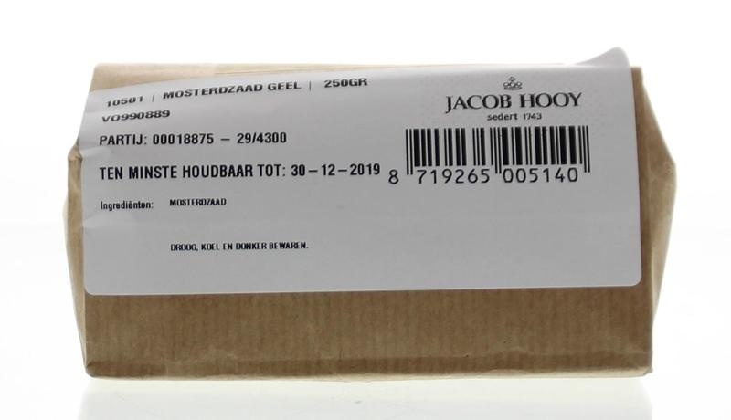 Jacob Hooy Jacob Hooy Mosterdzaad geel/wit (250 gr)