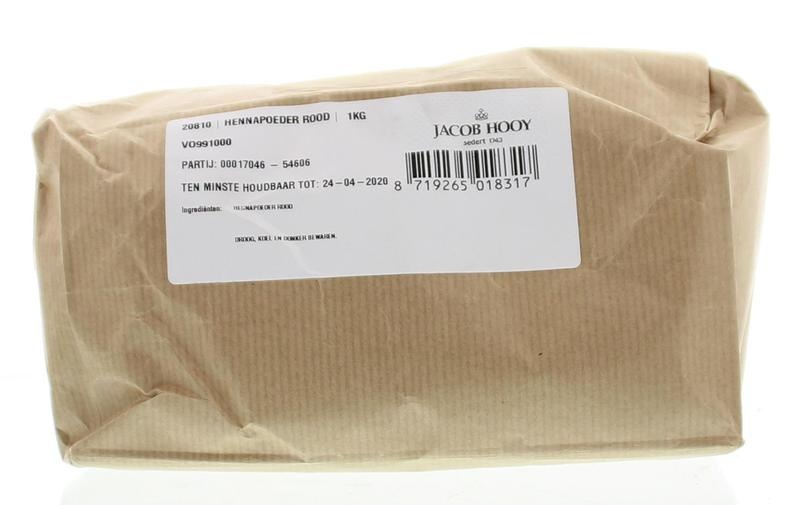 Jacob Hooy Jacob Hooy Hennapoeder rood (1 Kilogr)