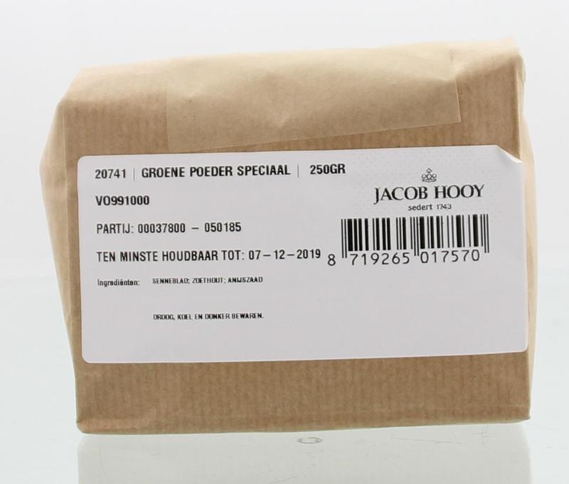 Jacob Hooy Jacob Hooy Groene poeder speciaal (250 gr)