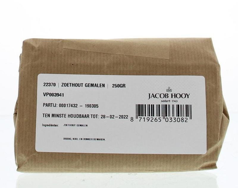 Jacob Hooy Jacob Hooy Zoethout ongeschild gemalen (250 gr)