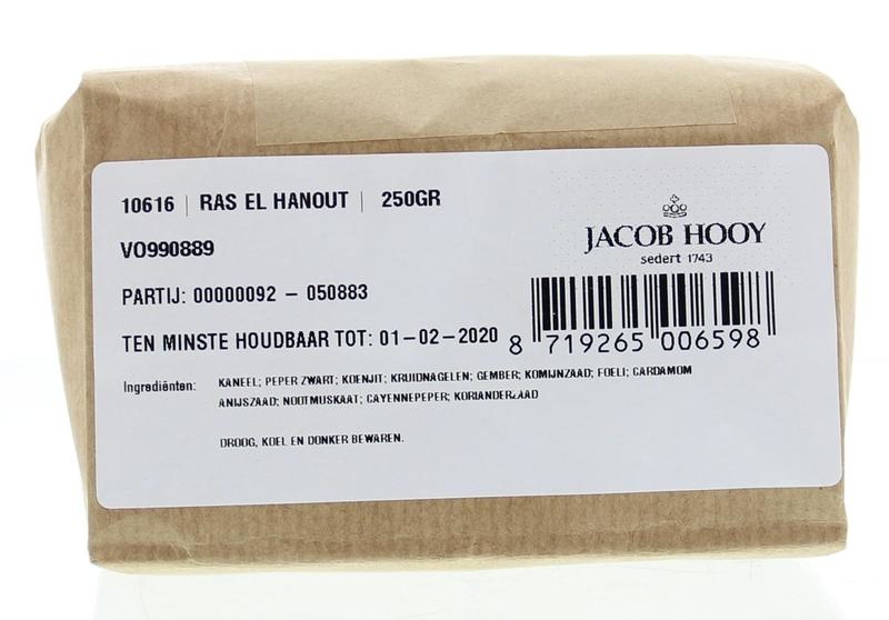 Jacob Hooy Jacob Hooy Ras el hanout (250 gr)
