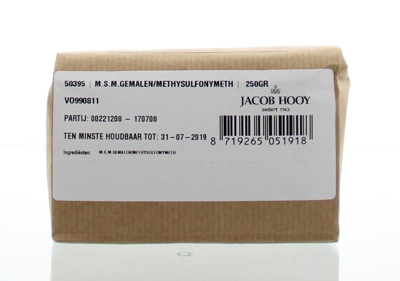 Jacob Hooy MSM gemalen methylsulfonylmethaan (250 gram)