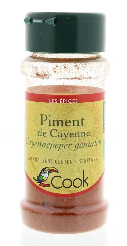 Cook Cook Cayennepeper gemalen bio (40 gr)