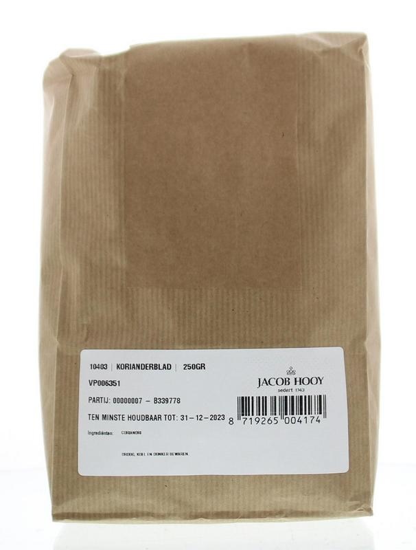 Jacob Hooy Jacob Hooy Korianderblad (250 gr)