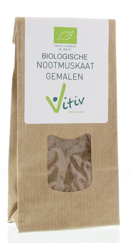 Vitiv Vitiv Nootmuskaat gemalen bio (40 gr)