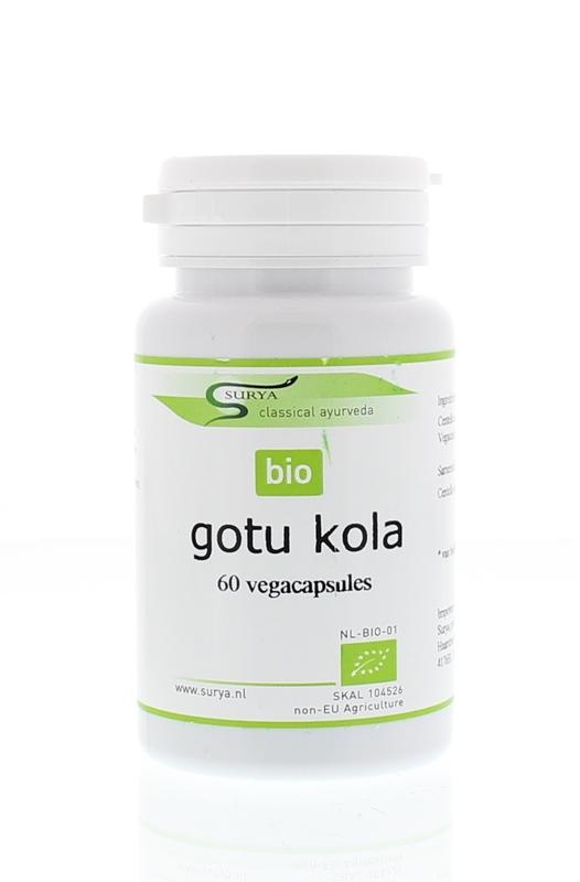 Surya Gotu kola bio centalla asiatic (60 capsules)