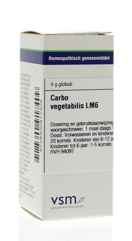 VSM VSM Carbo vegetabilis LM6 (4 gr)