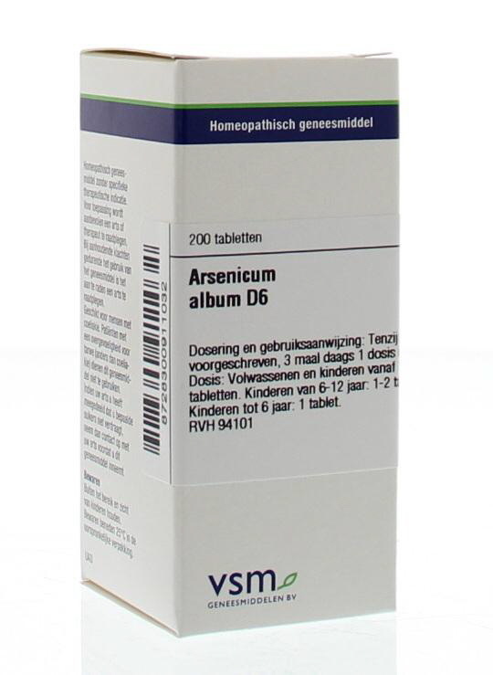 VSM VSM Arsenicum album D6 (200 tab)