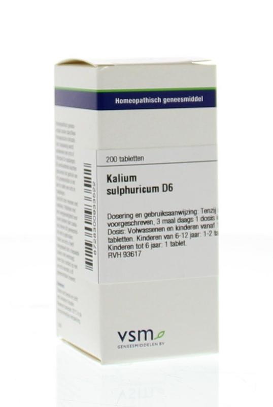 VSM VSM Kalium sulphuricum D6 (200 tab)