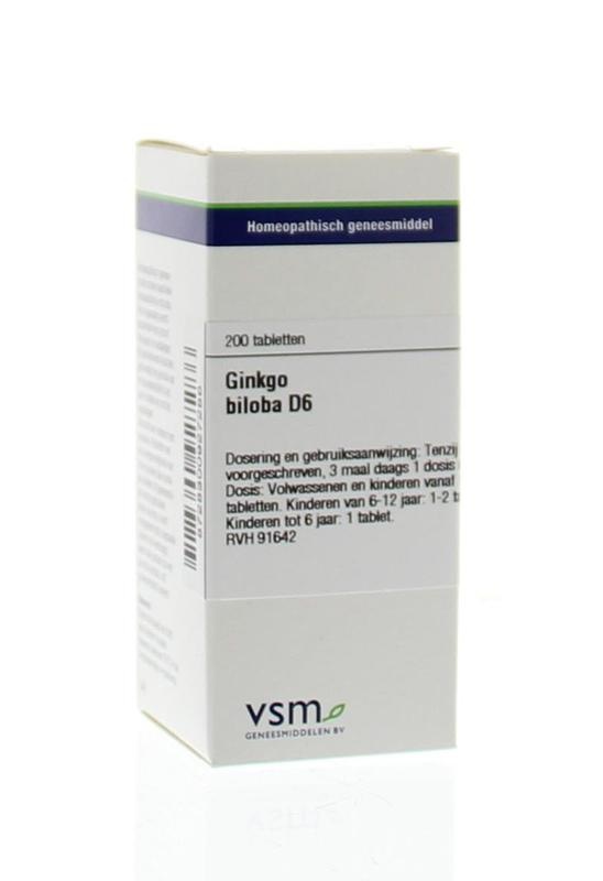 VSM VSM Ginkgo biloba D6 (200 tab)