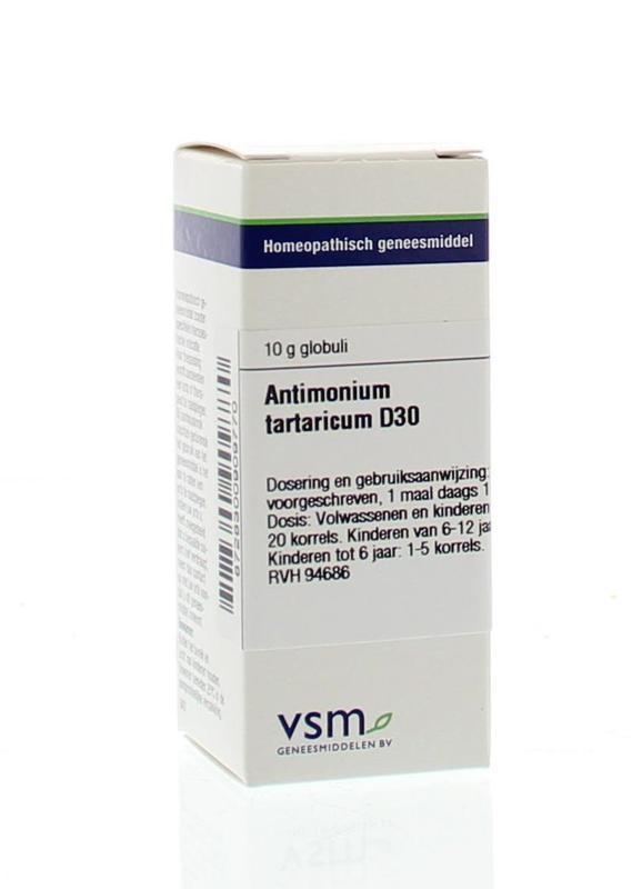 VSM VSM Antimonium tartaricum D30 (10 gr)