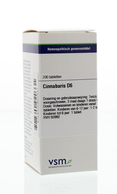 VSM VSM Cinnabaris D6 (200 tab)