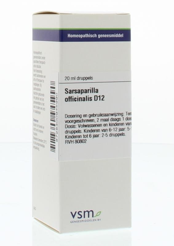 VSM VSM Sarsaparilla officinalis D12 (20 ml)