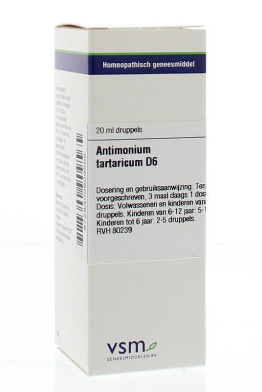 VSM VSM Antimonium tartaricum D6 (20 ml)