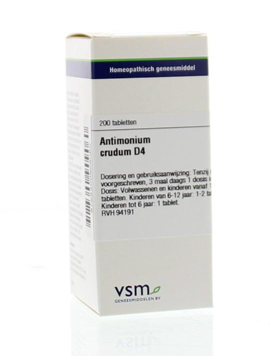 VSM VSM Antimonium crudum D4 (200 tab)