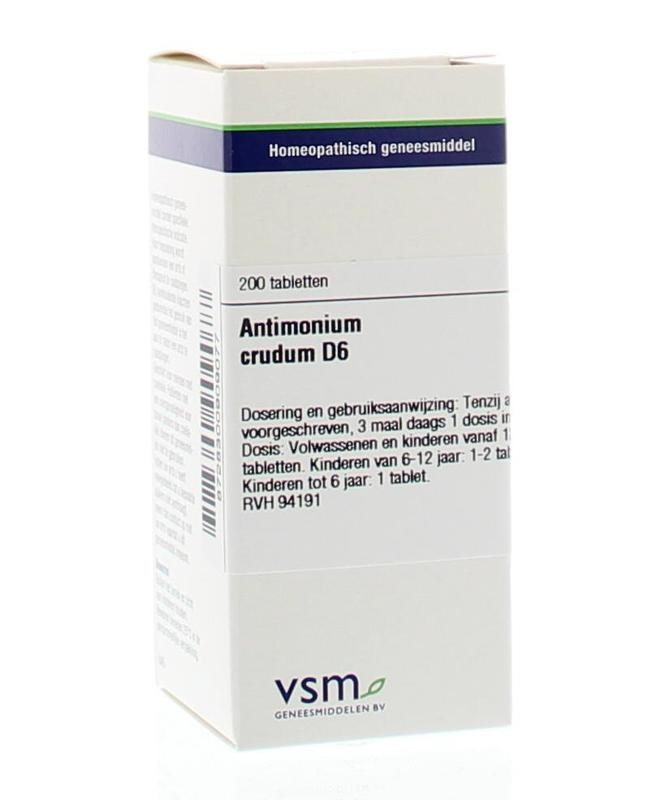 Antimonium crudum D6