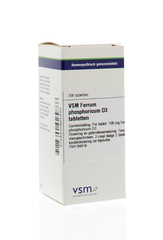 VSM VSM Ferrum phosphoricum D3 (200 tab)